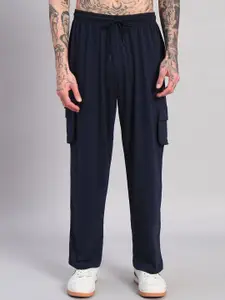 GRIFFEL Men's Pure Cotton Relaxed-Fit Track Pants