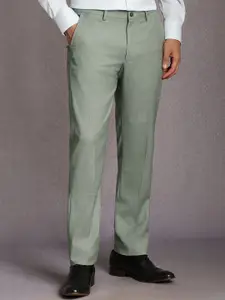 Louis Philippe Men Slim Fit Mid-Rise Formal Trousers