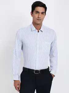 Peter England Striped Formal Shirt