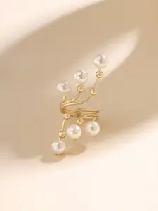 Yellow Chimes Gold-Plated Adjustable Finger Ring