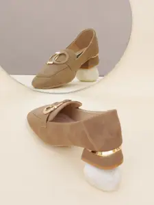 Sherrif Shoes Embellished Block Pumps