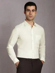 Louis Philippe Roll-Up Sleeves Slim Fit Formal Shirt