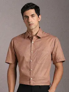 Louis Philippe Textured Pure Cotton Formal Shirt