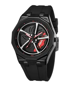 V2A Men Dial & Textured Straps Analogue Watch