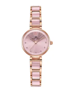 KENNETH SCOTT Women Dial & Ceramic Bracelet Style Straps Analogue Watch K22531-KCPK