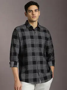 Louis Philippe Sport Checked Slim Fit Pure Cotton Casual Shirt