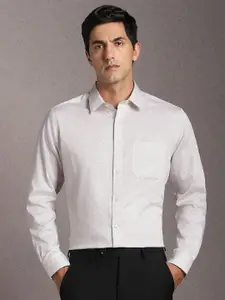 Louis Philippe Ethnic Motifs Printed Pure Cotton Formal Shirt