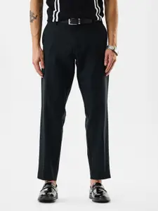 Snitch Men Snitch Black Mid-Rise Slim Fit Trouser