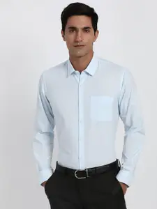 Peter England Slim Fit Checked Formal Shirt