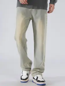 StyleCast x Revolte Men Relaxed Fit Mid-Rise Light Fade Jeans