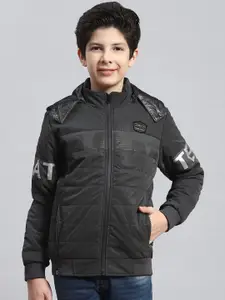 Monte Carlo Boys Solid Hooded Bomber Jacket