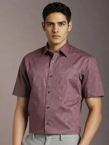 Louis Philippe Textured Pure Cotton Formal Shirt