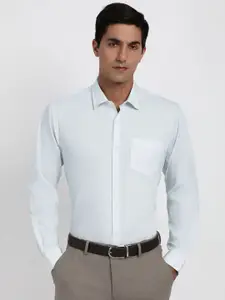 Peter England Printed Pure Cotton Spread Collar Formal Shirt