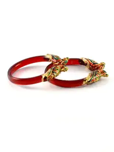 Vidhya Kangan Women Red Brass Bangle