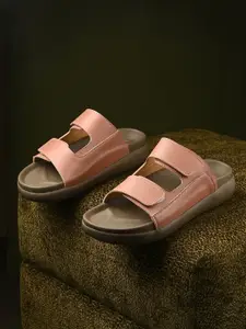 El Paso Women Solid Round Toe Western Embellished Leather One Toe Flats