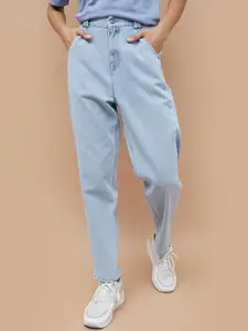 Fame Forever by Lifestyle Women Mom Fit Mid-Rise Cotton Jeans