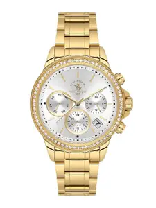 SANTA BARBARA POLO & RACQUET CLUB Women Dial & Stainless Steel Bracelet Style Watch