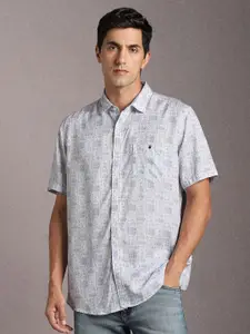 Louis Philippe Jeans Printed Slim Fit Casual Shirt