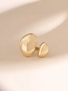 Yellow Chimes Gold-Plated Adjustable Finger Ring