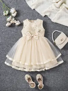 BAESD Girls Embroidered Fit & Flare Dress