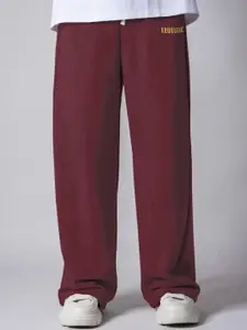 Leotude Men Mid-Rise Relaxed-Fit Baggy Trackpants
