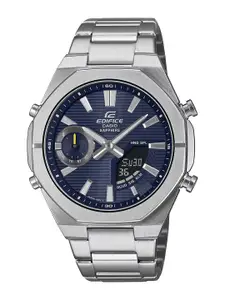 CASIO Edifice Men Stainless Steel Cuff Straps Analogue and Digital Watch ED649