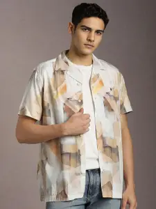 Louis Philippe Jeans Printed Slim Fit Casual Shirt