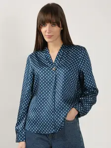 Vero Moda Polka Dot Printed Cuffed Sleeves Top