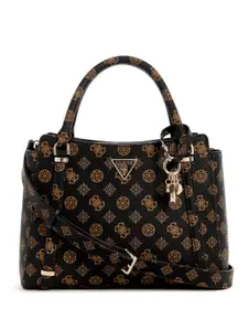 GUESS Geometric Printed Bucket Satchel