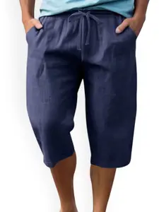 StyleCast x Revolte Men Mid-Rise Linen Shorts