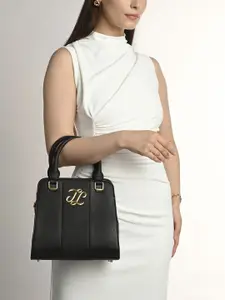 LAVIE Signature Textured Bucket Satchel With Fringed