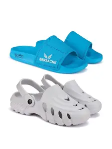 BERSACHE Men Rubber Clogs (Set of 2)