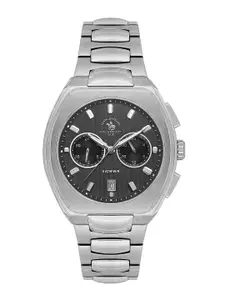 SANTA BARBARA POLO & RACQUET CLUB Men Dial & Stainless Steel Bracelet Style Analogue Watch