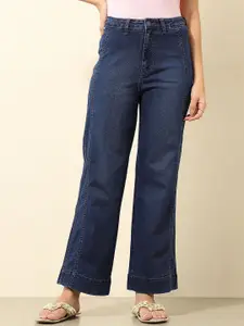U.S. Polo Assn. Women Women Wide Leg High-Rise Stretchable Jeans