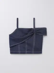 taffykids Kids-Girls Shoulder Straps Crop Top