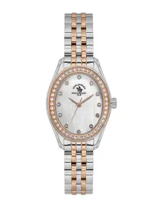 SANTA BARBARA POLO & RACQUET CLUB Dial & Stainless Steel Bracelet Straps Analogue Watch