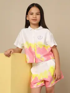 U.S. Polo Assn. Kids Girls Pure Cotton Shirt Collar Top