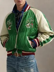Polo Ralph Lauren Embroidered Satin Jacket