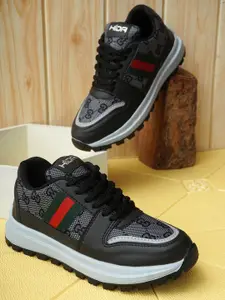 HIDA Men Lace-Ups Running Non-Marking Shoes