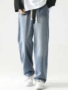 StyleCast x Revolte Men Relaxed Fit Mid-Rise Light Fade Jeans