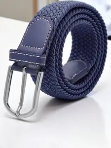 The Roadster Lifestyle Co Men Braided Stretchable Slim Belt
