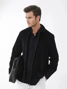 RARE RABBIT Men Solid Cotton Casual Jacket