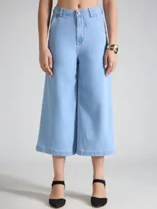 TARAMA Women Wide Leg High Rise Cotton Jeans