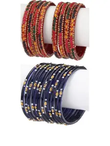 SOMIL Set of 20 Stones Studded Bangle