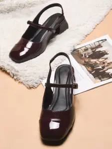 Froh Feet Women Block Heel Mary Janes