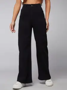 DOLCE CRUDO Women Wide Leg High-Rise Jeans