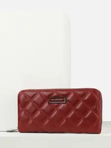 Van Heusen Woman Checked Zip Around Wallet