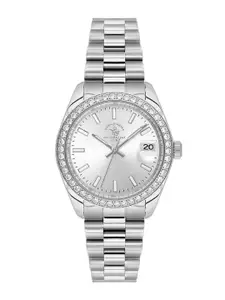 SANTA BARBARA POLO & RACQUET CLUB Women Stainless Steel Analogue Watch