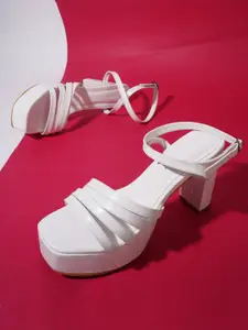 Froh Feet Women Open Toe Block Heel Gladiators