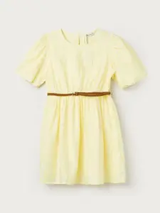 Fame Forever by Lifestyle Girls Embroidered Puff Sleeve Fit & Flare Dress